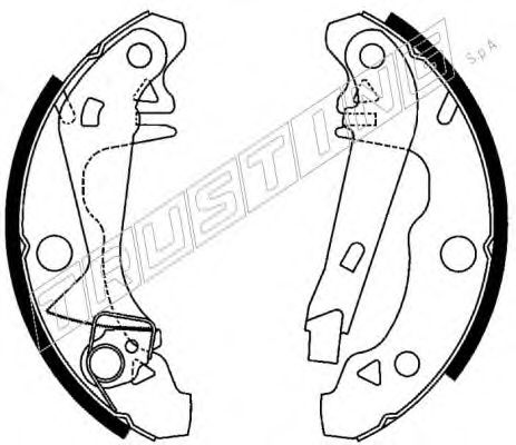 088.229Y TRUSTING Brake System Brake Shoe Set
