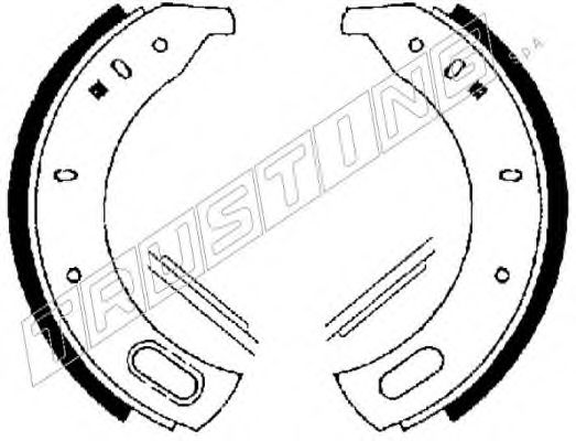092.304 TRUSTING Brake System Brake Shoe Set