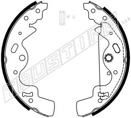 092.308 TRUSTING Exhaust System Mounting Kit, exhaust system
