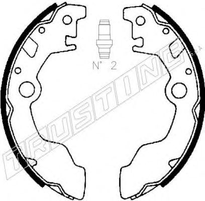 110.330 TRUSTING Brake System Brake Pad Set, disc brake
