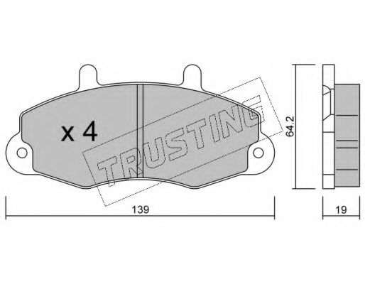201.0 TRUSTING Wheel Suspension Wheel Bearing Kit
