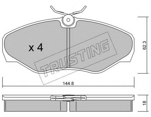 347.2 TRUSTING Wheel Suspension Track Control Arm