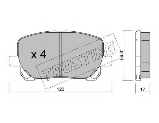 442.0 TRUSTING Wheel Suspension Wheel Bearing Kit