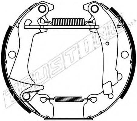 6017 TRUSTING Brake System Brake Set, drum brakes