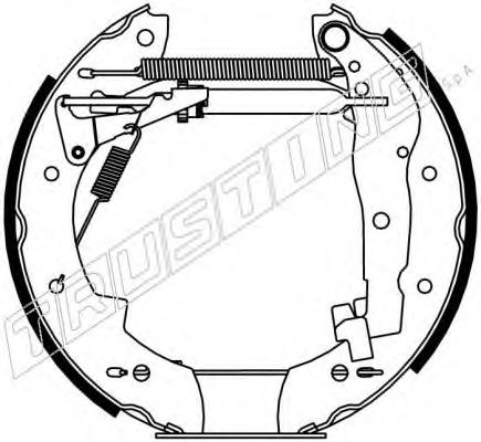 6024 TRUSTING Brake System Brake Set, drum brakes