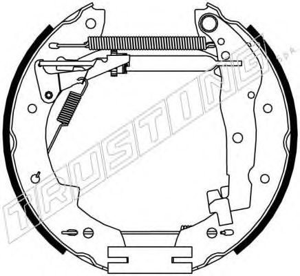 6031 TRUSTING Brake System Brake Shoe Set