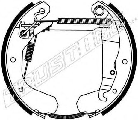 6036 TRUSTING Brake System Brake Shoe Set