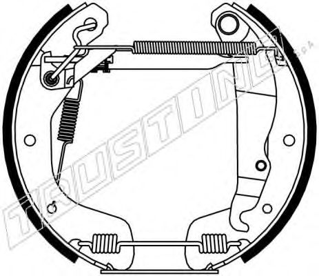 6074 TRUSTING Brake System Brake Shoe Set