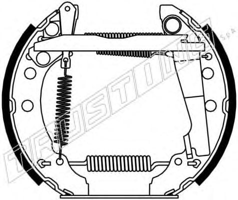 6077 TRUSTING Brake System Brake Set, drum brakes