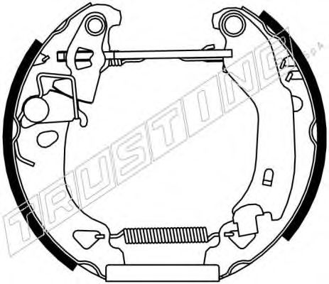 6099 TRUSTING Brake System Brake Set, drum brakes