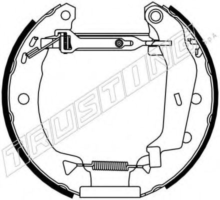 6101 TRUSTING Brake System Brake Set, drum brakes