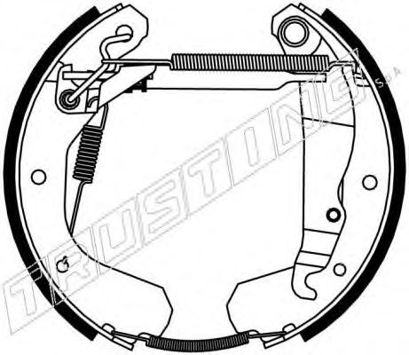 6117 TRUSTING Brake System Brake Shoe Set