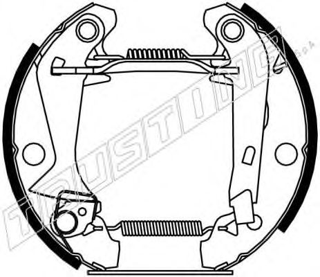 6129 TRUSTING Wheel Suspension Wheel Bearing Kit