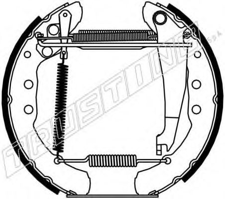 6141 TRUSTING Brake System Brake Shoe Set