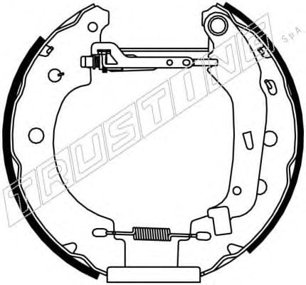 6156 TRUSTING Brake System Brake Set, drum brakes