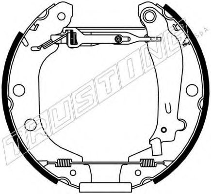 6157 TRUSTING Brake System Brake Set, drum brakes
