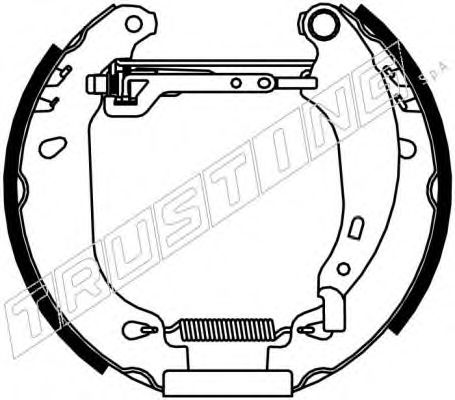 6165 TRUSTING Brake System Brake Set, drum brakes
