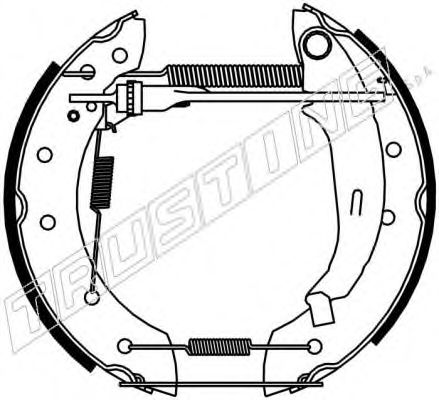 6181 TRUSTING Brake System Brake Set, drum brakes
