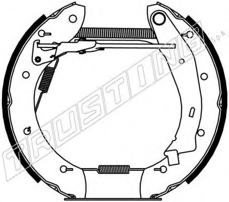 6184 TRUSTING Brake System Brake Set, drum brakes