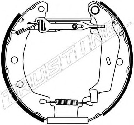 6189 TRUSTING Brake System Brake Set, drum brakes