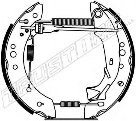 6197 TRUSTING Brake System Brake Set, drum brakes