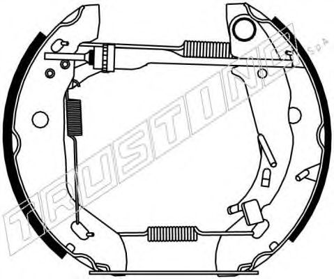 6210 TRUSTING Brake System Brake Pad Set, disc brake