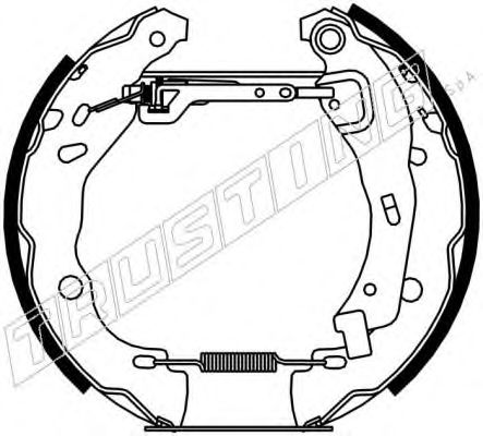 6219 TRUSTING Brake System Brake Set, drum brakes
