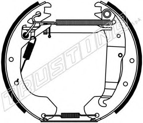 6243 TRUSTING Brake System Brake Shoe Set