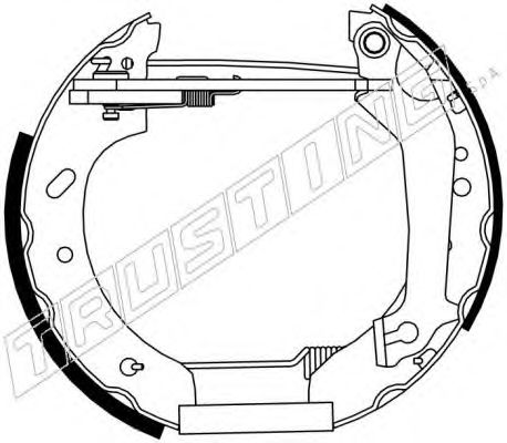 6271 TRUSTING Brake System Brake Pad Set, disc brake