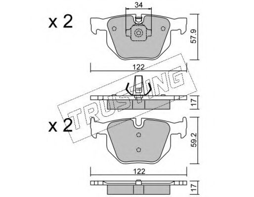 660.4 TRUSTING Wheel Suspension Wheel Bearing Kit