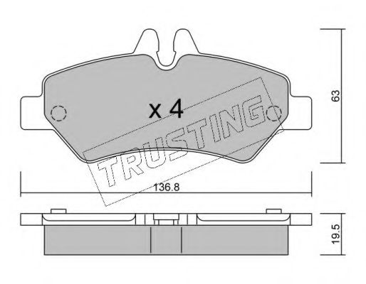 688.0 TRUSTING Wheel Suspension Wheel Bearing Kit