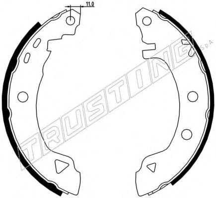 7086 TRUSTING Brake System Brake Disc
