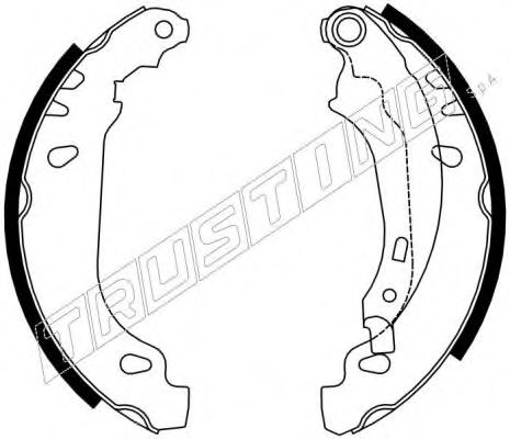 7160 TRUSTING Wheel Suspension Wheel Bearing Kit
