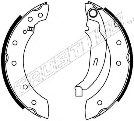 7236 TRUSTING Brake Pad Set, disc brake
