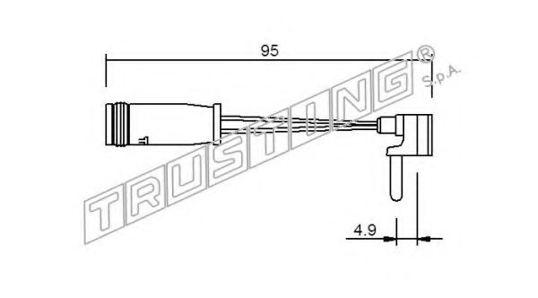 SU.160 TRUSTING Brake System Warning Contact, brake pad wear
