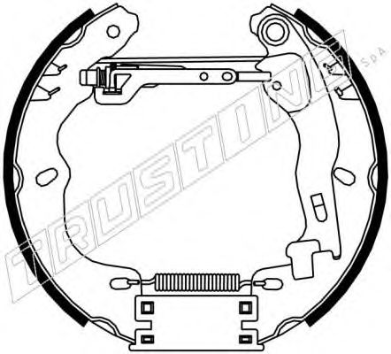 6334 TRUSTING Brake System Brake Pad Set, disc brake