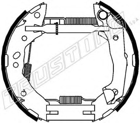 6343 TRUSTING Brake System Brake Set, disc brakes