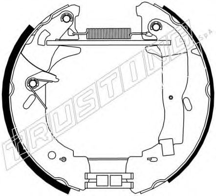 6357 TRUSTING Brake Pad Set, disc brake