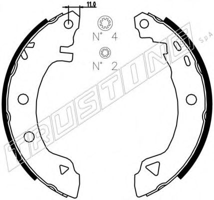 7400 TRUSTING Wheel Suspension Wheel Bearing Kit