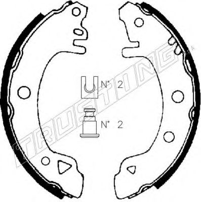 7408 TRUSTING Wheel Suspension Wheel Bearing Kit