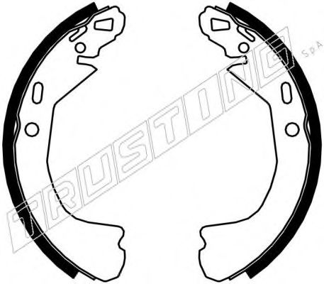 027.006 TRUSTING Brake System Brake Shoe Set