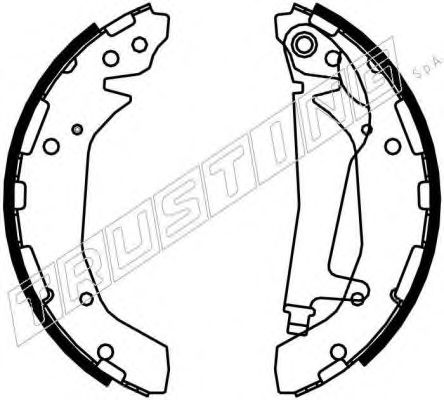 023.007 TRUSTING Brake System Brake Shoe Set