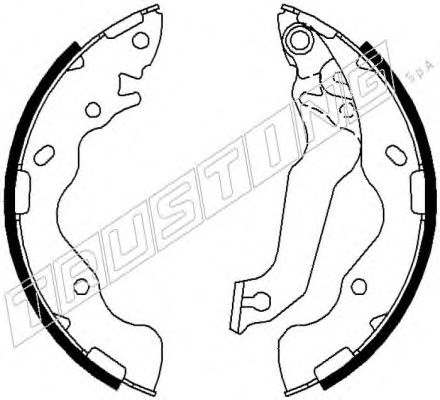 049.168 TRUSTING Brake System Brake Shoe Set