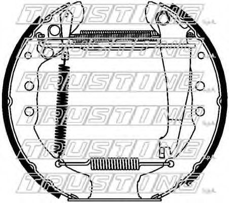 6425 TRUSTING Wheel Suspension Wheel Bearing Kit