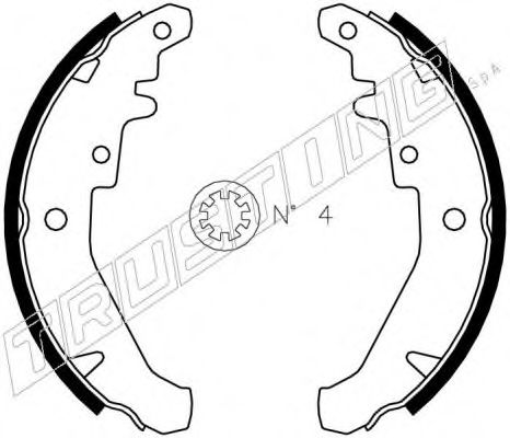 7437 TRUSTING Wheel Suspension Wheel Bearing Kit