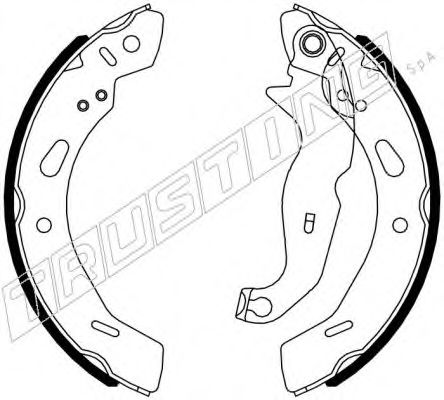 040.162 TRUSTING Brake System Brake Shoe Set