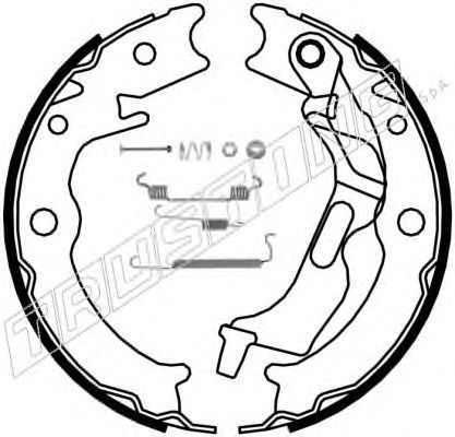 027.007K TRUSTING Brake System Brake Shoe Set, parking brake