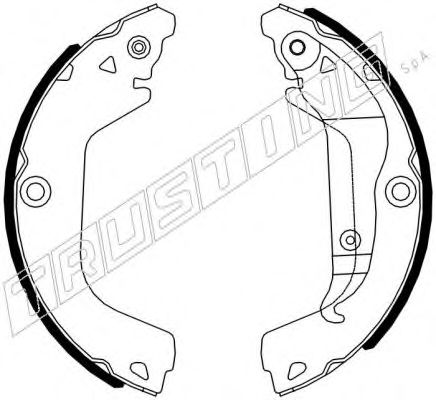027.009 TRUSTING Brake System Brake Shoe Set