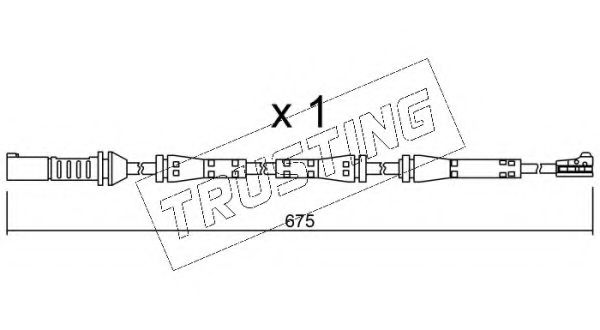 SU.278 TRUSTING Warning Contact, brake pad wear