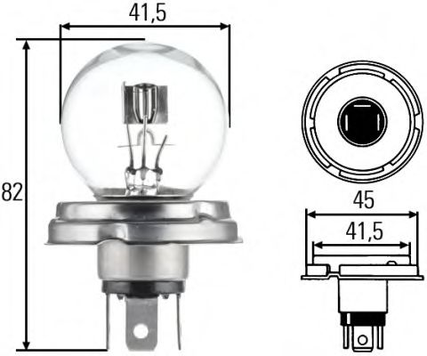 8GD 002 088-251 HELLA Bulb, headlight